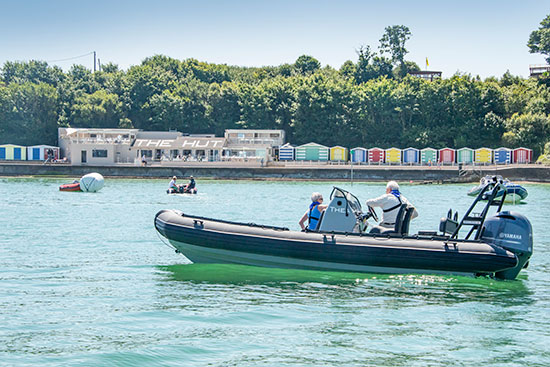 Solent powerboating from The Drystack at Trafalgar Wharf